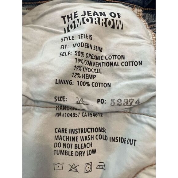 Adriano Goldschmied Mens Modern Slim Jeans Size 34/34 - Picture 3 of 3